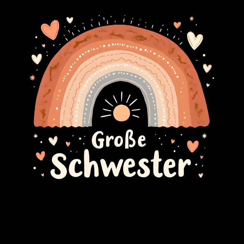 Große Schwester Regenbogen Boho