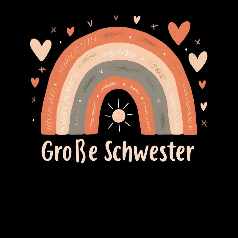 Große Schwester Regenbogen Boho