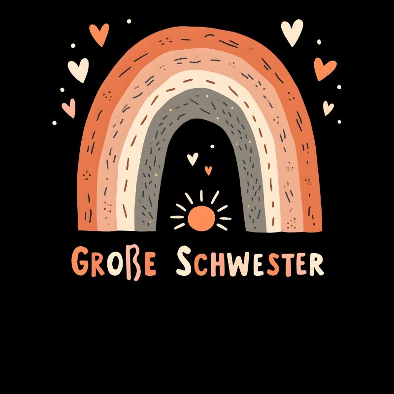 Große Schwester Regenbogen Boho