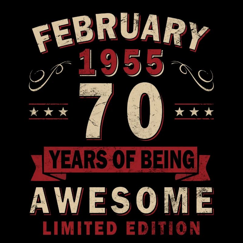 Februar 1955 70 Geburtstag
