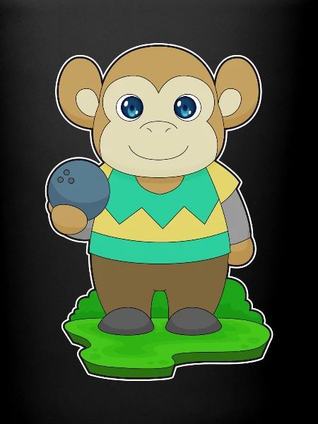 Monkey Bowling Bowling Ball