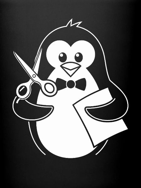 Pinguin Mit Schere Bastelhobby