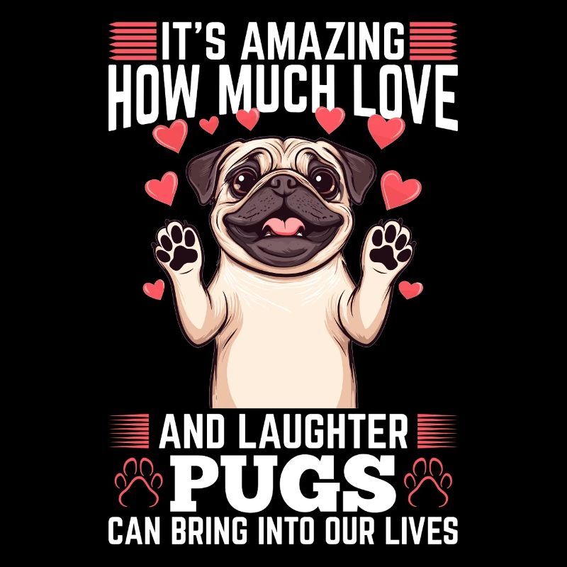 Mignon propriétaire de chien carlin