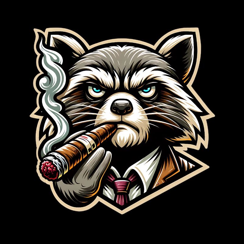 Raccoon Cigar Chef