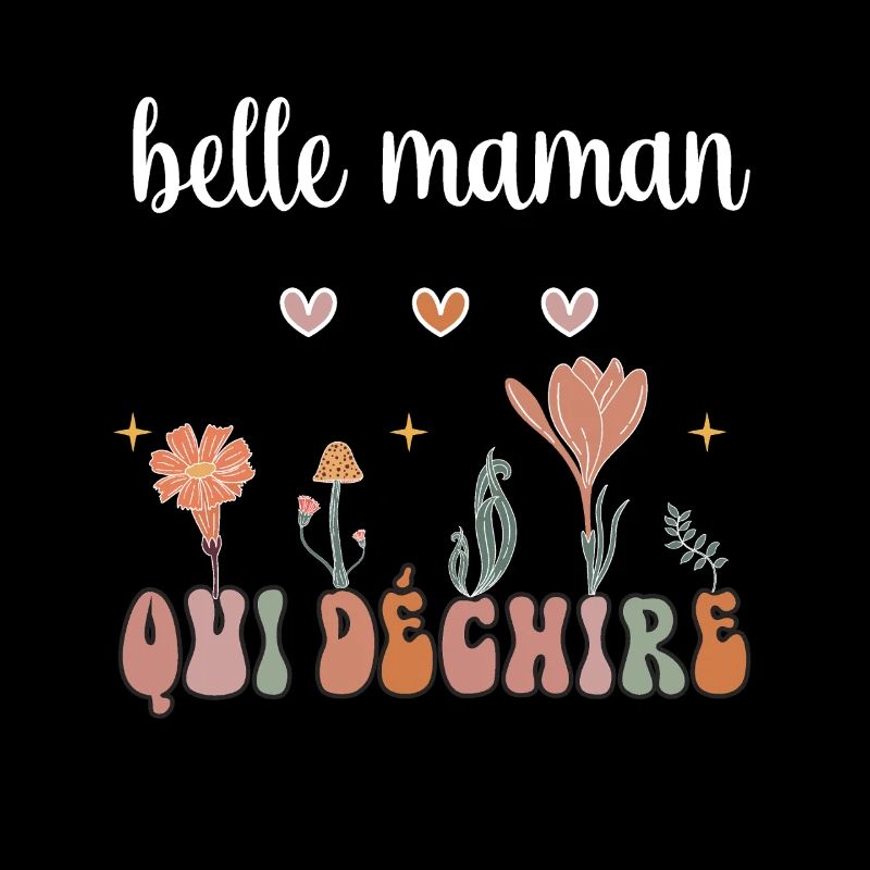 Schöne Mutter reißt Boho-Bohème-Blumen