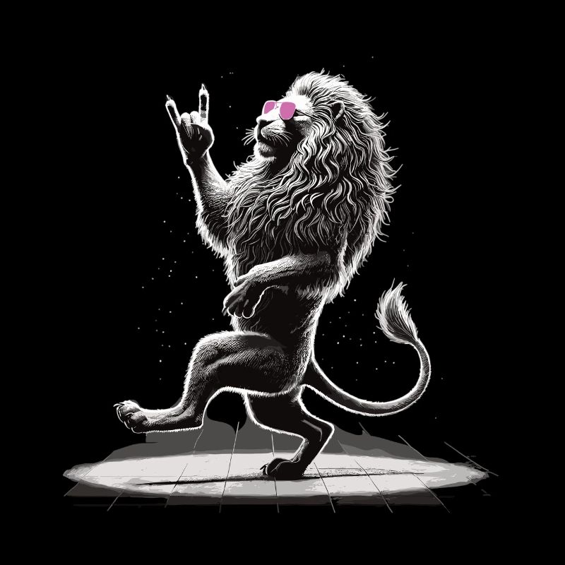 Lion à bascule – sauvage et libre