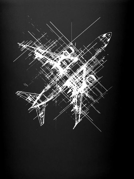 Airplane Line Art