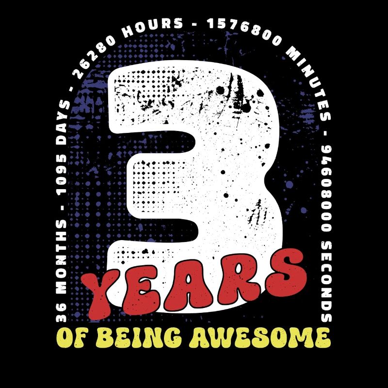 3 Ans Anniversaire Mois Jours Heures Minutes