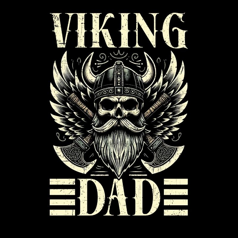 Wikinger Papa Vatertag Vaterschaft Elternteil
