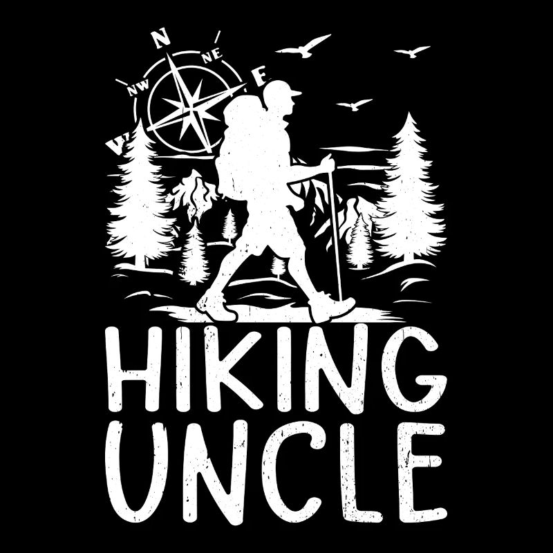Hiking Uncle Hiking Lover Mountain Hiking Uncle