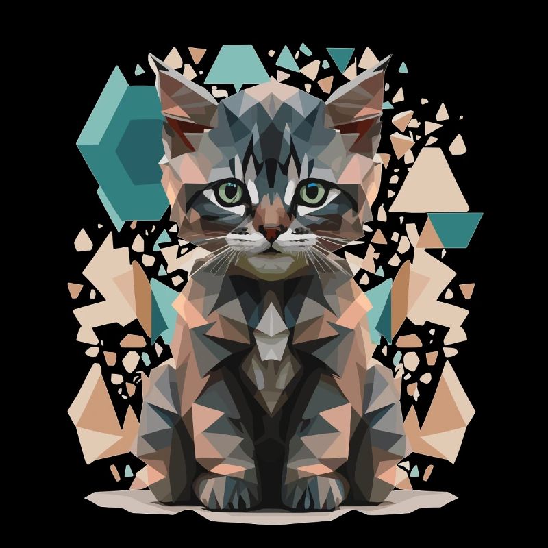Low-Poly Cats Art