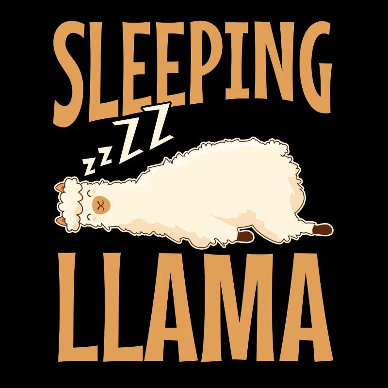 Cute Llama Cute Alpaca Sleeping Llama