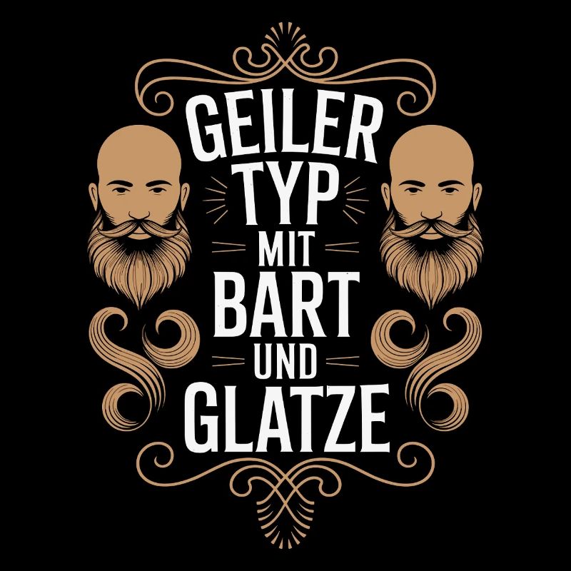 guy with beard & bald head beard wearer
