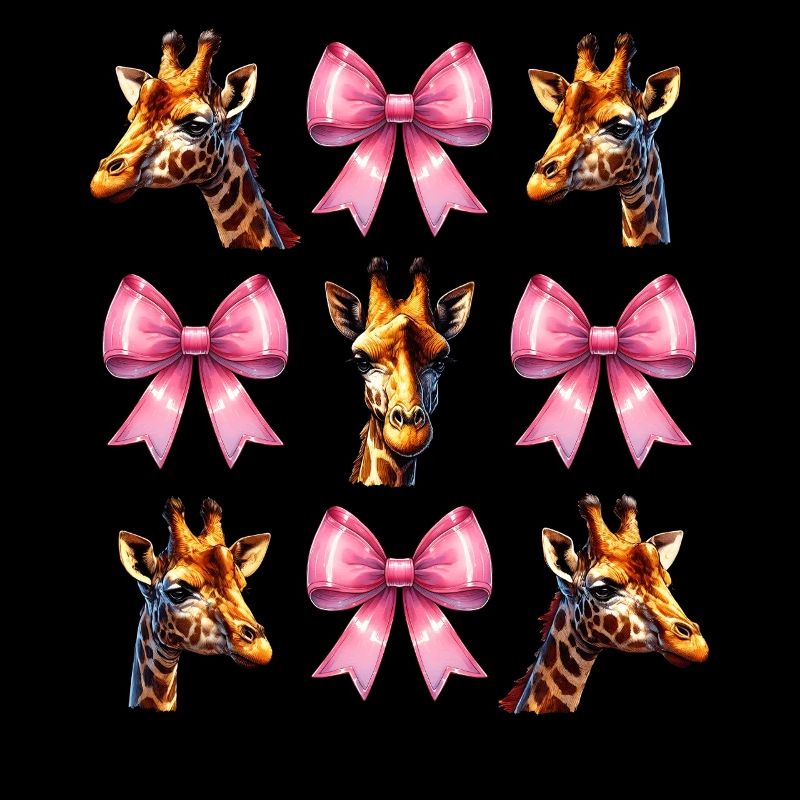 Coquette Bogen Giraffe Mädchen Mama Muttertag rosa