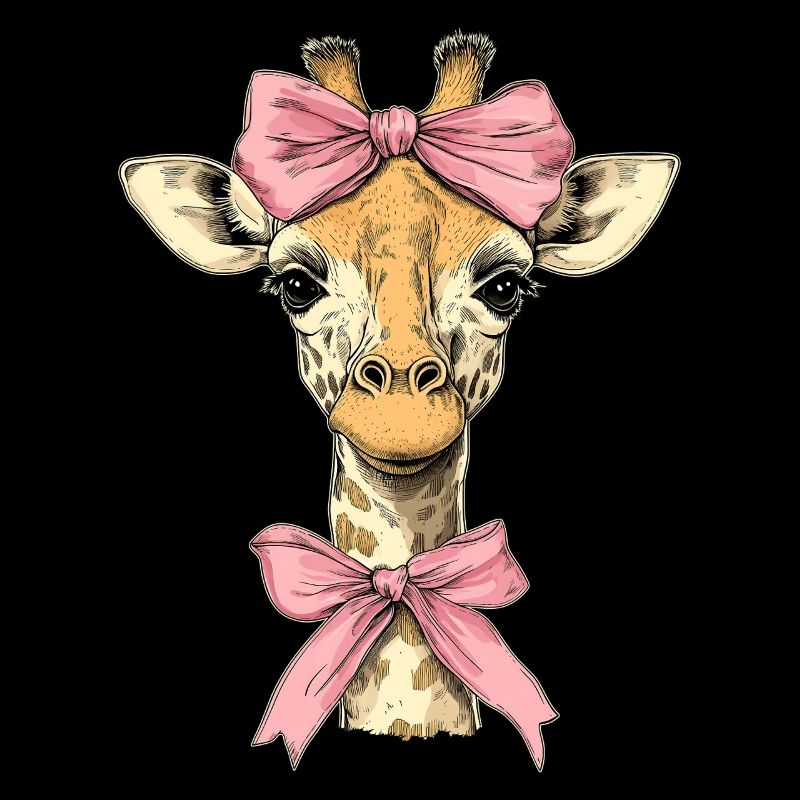 Coquette Bogen Giraffe Mädchen Mama Muttertag rosa