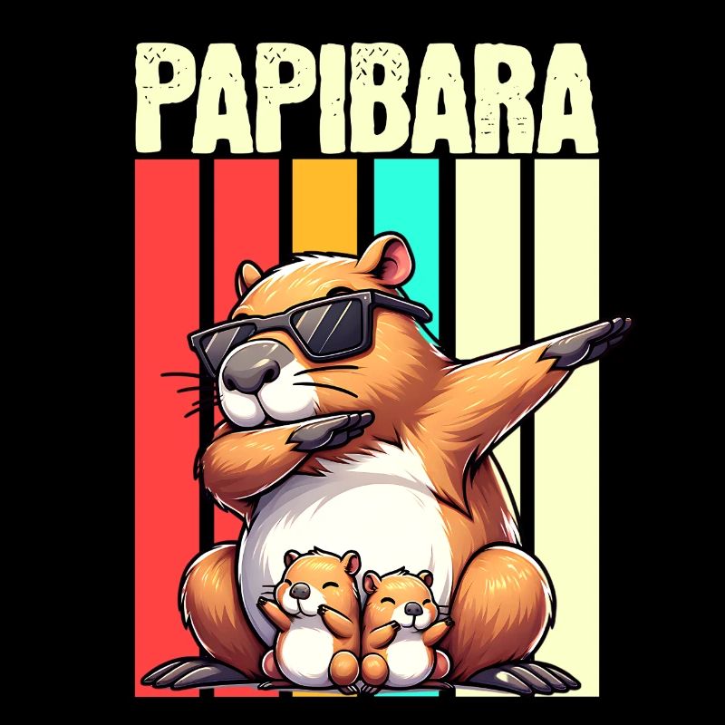 Papibara Capybara Vater Papa