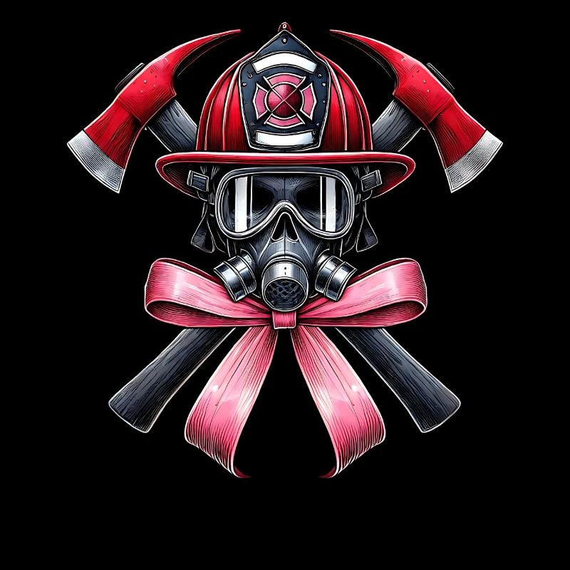 Coquette Bow Pompier Maman Pompier