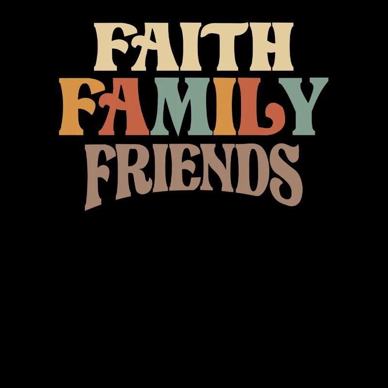Foi Famille Amis Devise chrétienne