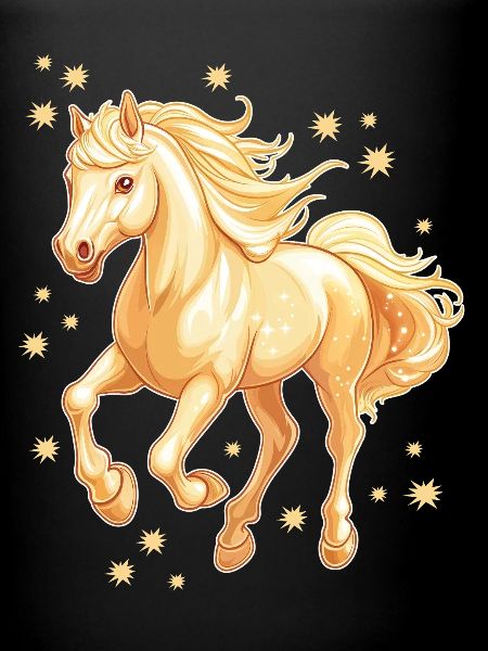 Cheval avec des étoiles