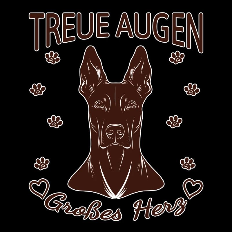 Dobermann Design – Herz & Treue Rust