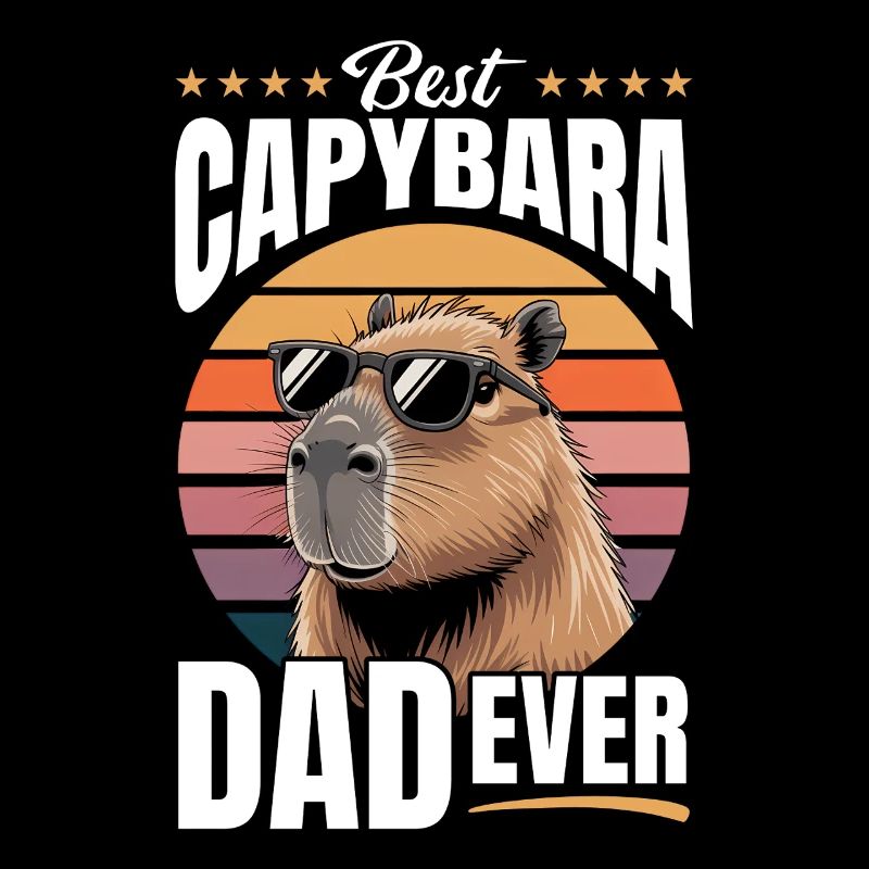 Drôle de papa capybara