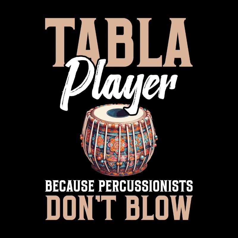 Joueur de tabla, parce que les percussionnistes ne soufflent pas