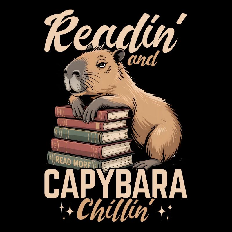 Capybara Reading Books