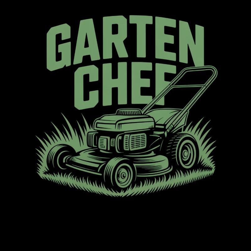 Garten Chef Rasenmäher Gärtner Hobbygärtner