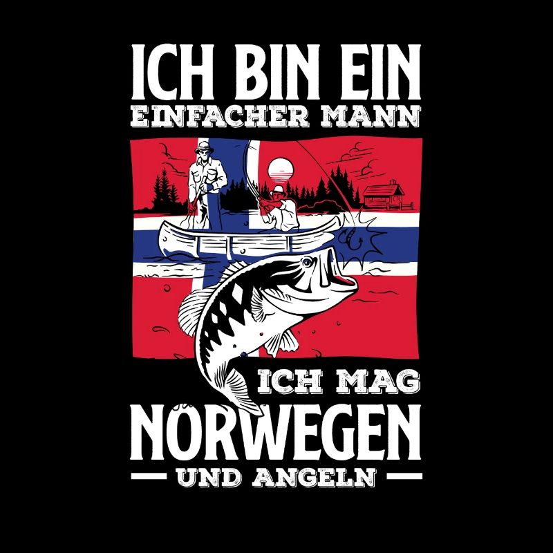 Norvège Pêche Dire Drôle Design