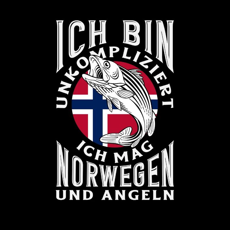 Norvège Pêche Dire Drôle Design