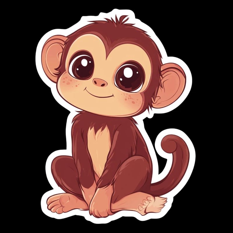 Singe mignon Singe mignon Cadeau pour les fans de singe
