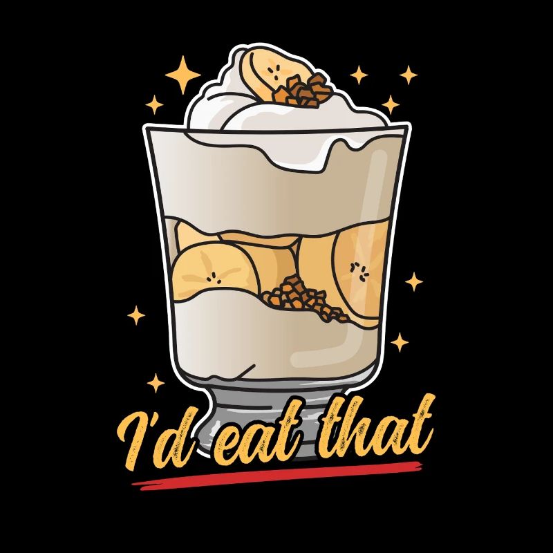 Bananenpudding Bananen-Pudding Geschenk
