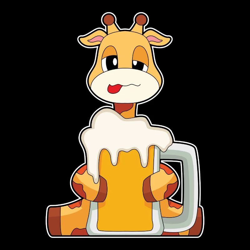 Girafe Chope de bière Bière