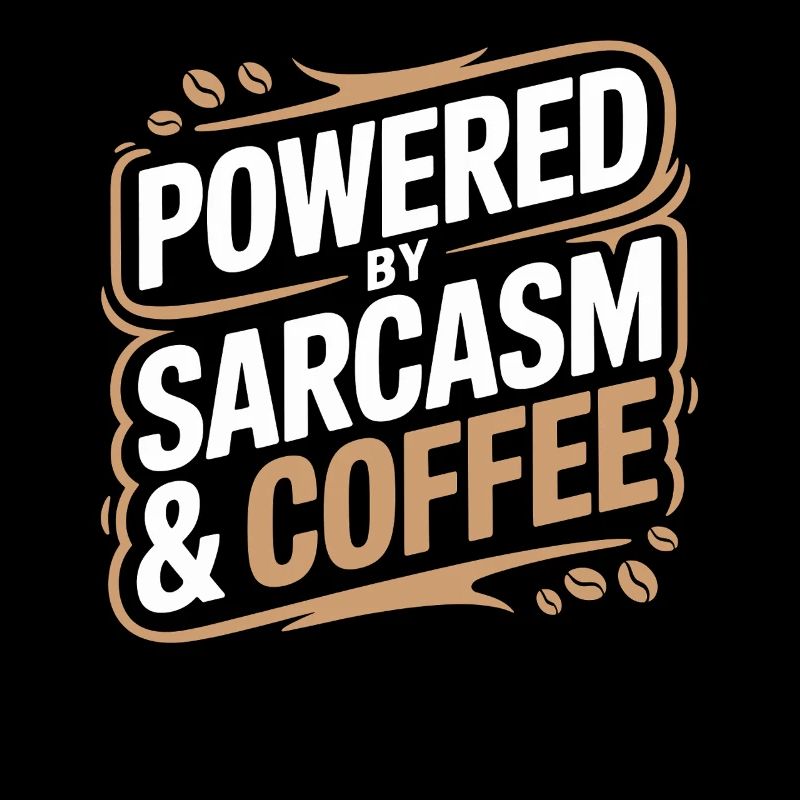 Powered By Sarcasm & Coffee Statement for