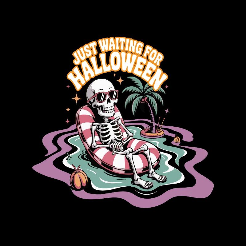 Skeleton Relaxing for Halloween