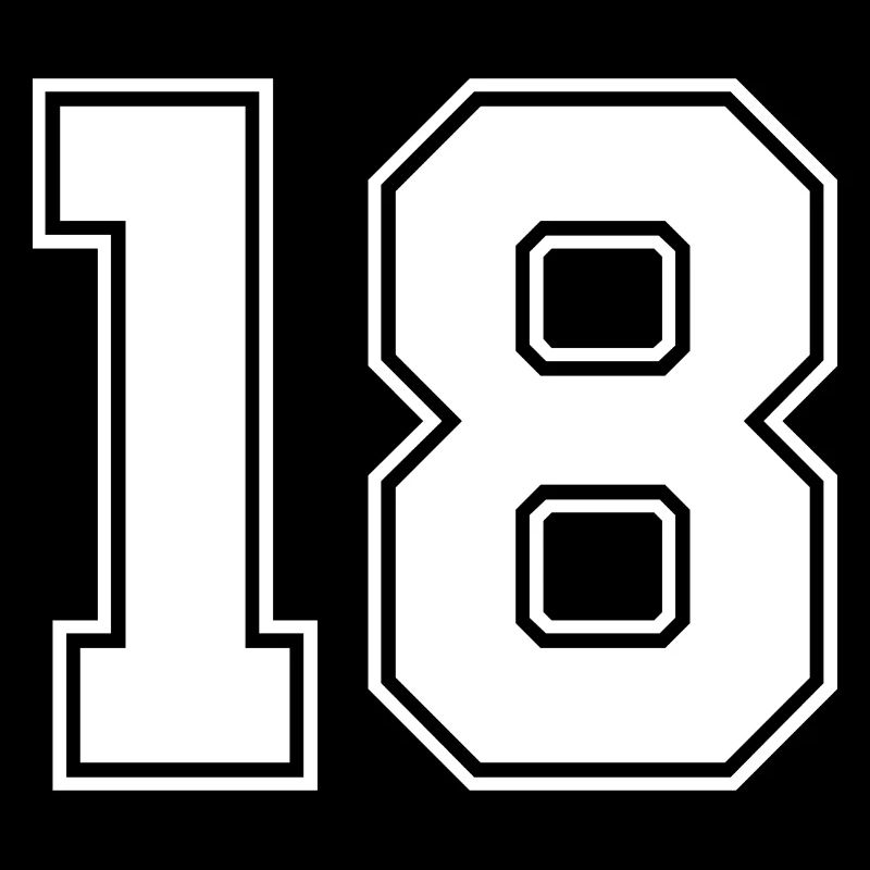 Maillot à 18 chiffres