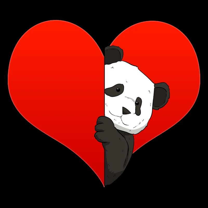 Panda Mädchen Unglaublich Liebe Herz I Geschenk