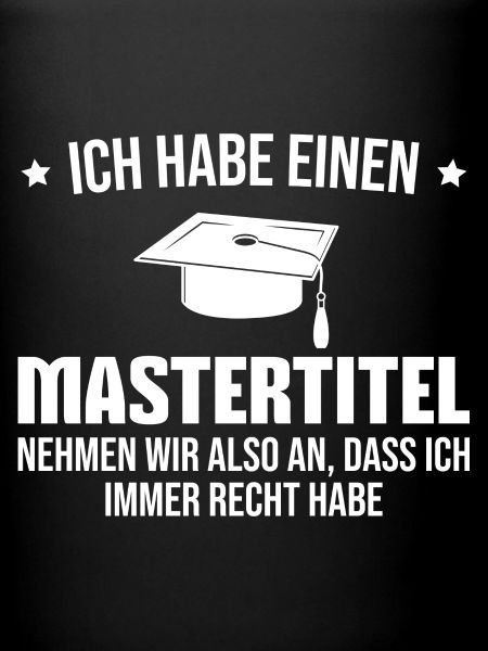 Mastertitel Abschluss Masterprüfung Master