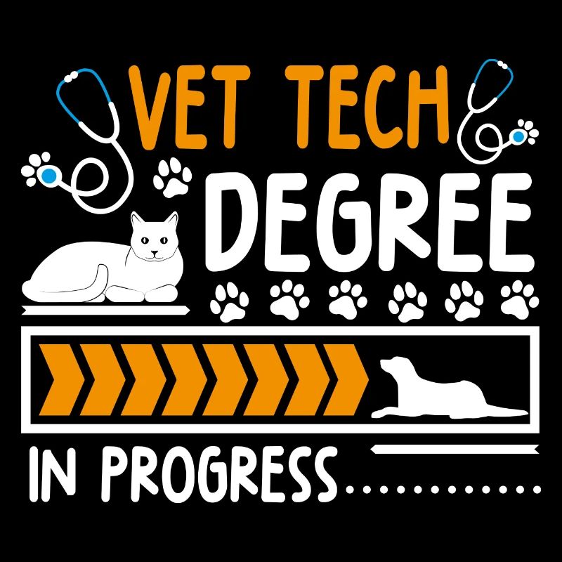 Vet Tech Degree In Progress Funny Veterinary