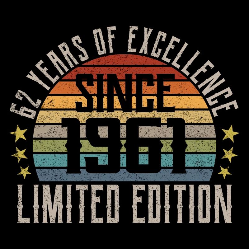 Limited Edition 1961 62nd Birthday Gift