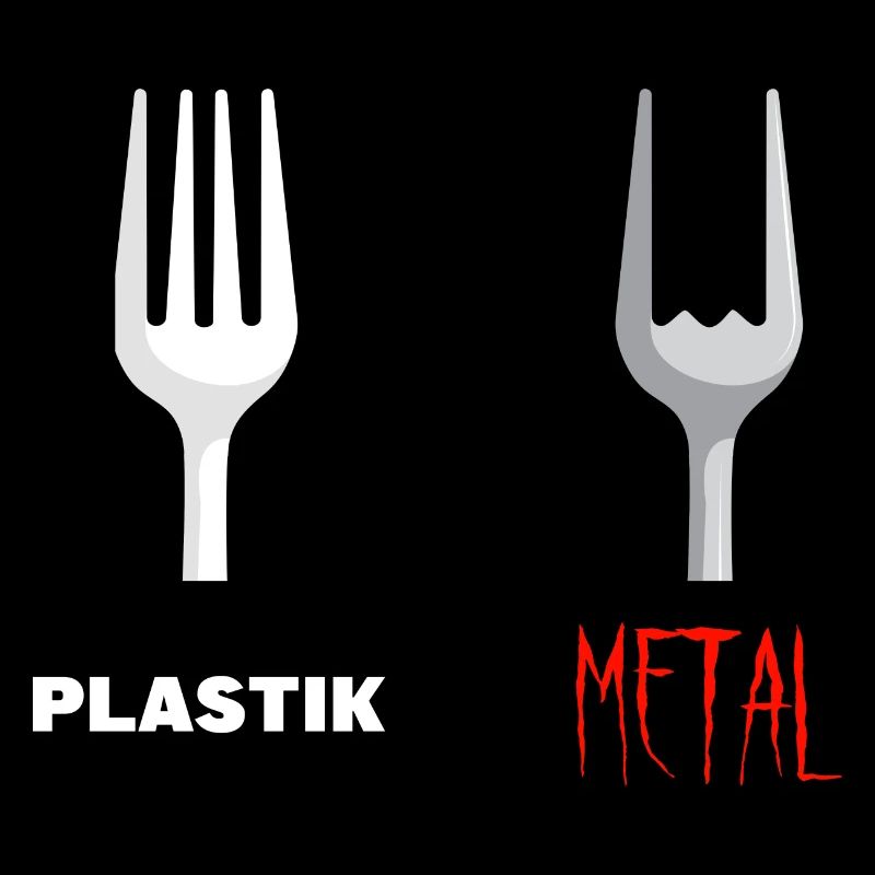 Fork Plastic Metal Music
