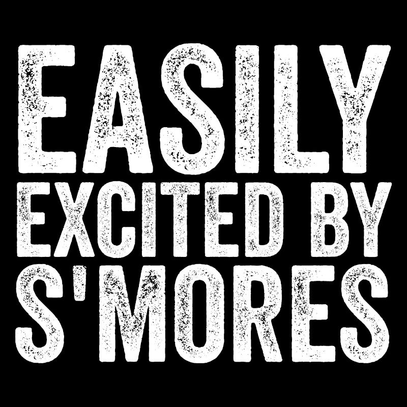 Marshmallow Campfire Camper Funny Easily Excited B