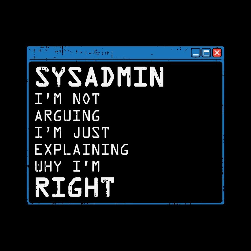 System Admin Administrator Computer Programmierer
