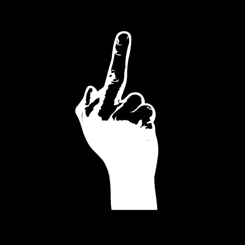 Ich zeige Dir den Mittelfinger