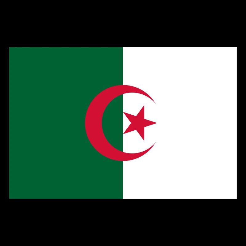 Algérie drapeau algérien drapeau