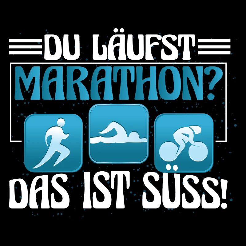 Triathlet Triathlon Du läuft Marathon? Das ist süß