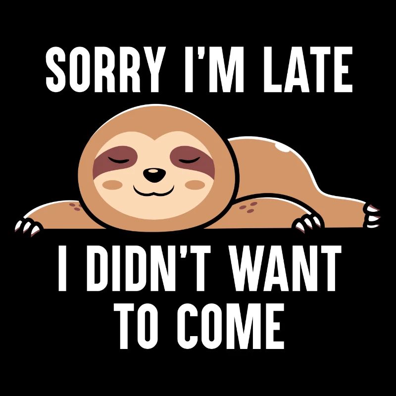 Sloth Lover Saying Funny Lazy Sloths Sleeping