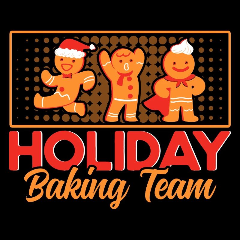 Équipe de cuisson de biscuits Boulangerie de Noël Pain d’épices