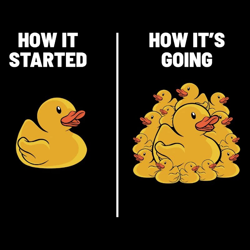 Rubber Duck Duckling Funny How It Started How It's