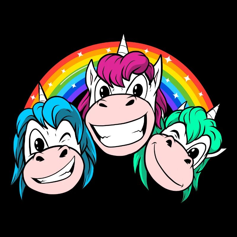 3 lustige Einhörner